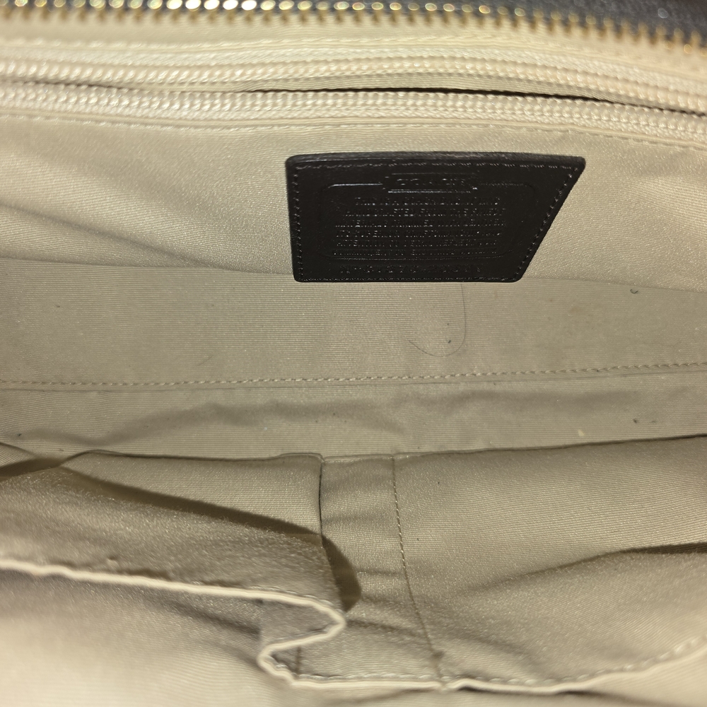 Coach Brown and Tan Legacy Bag and Matching Wallet - Picture 9 of 12